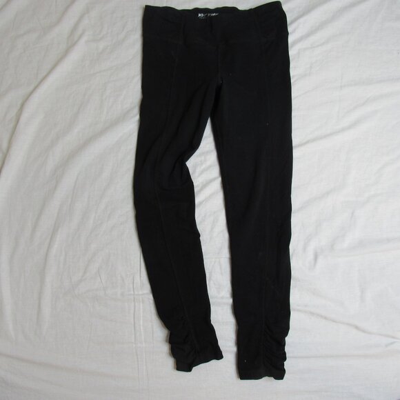 Betsey Johnson Performance Black Ruched Leggings 27" Women's S Small - Picture 8 of 10